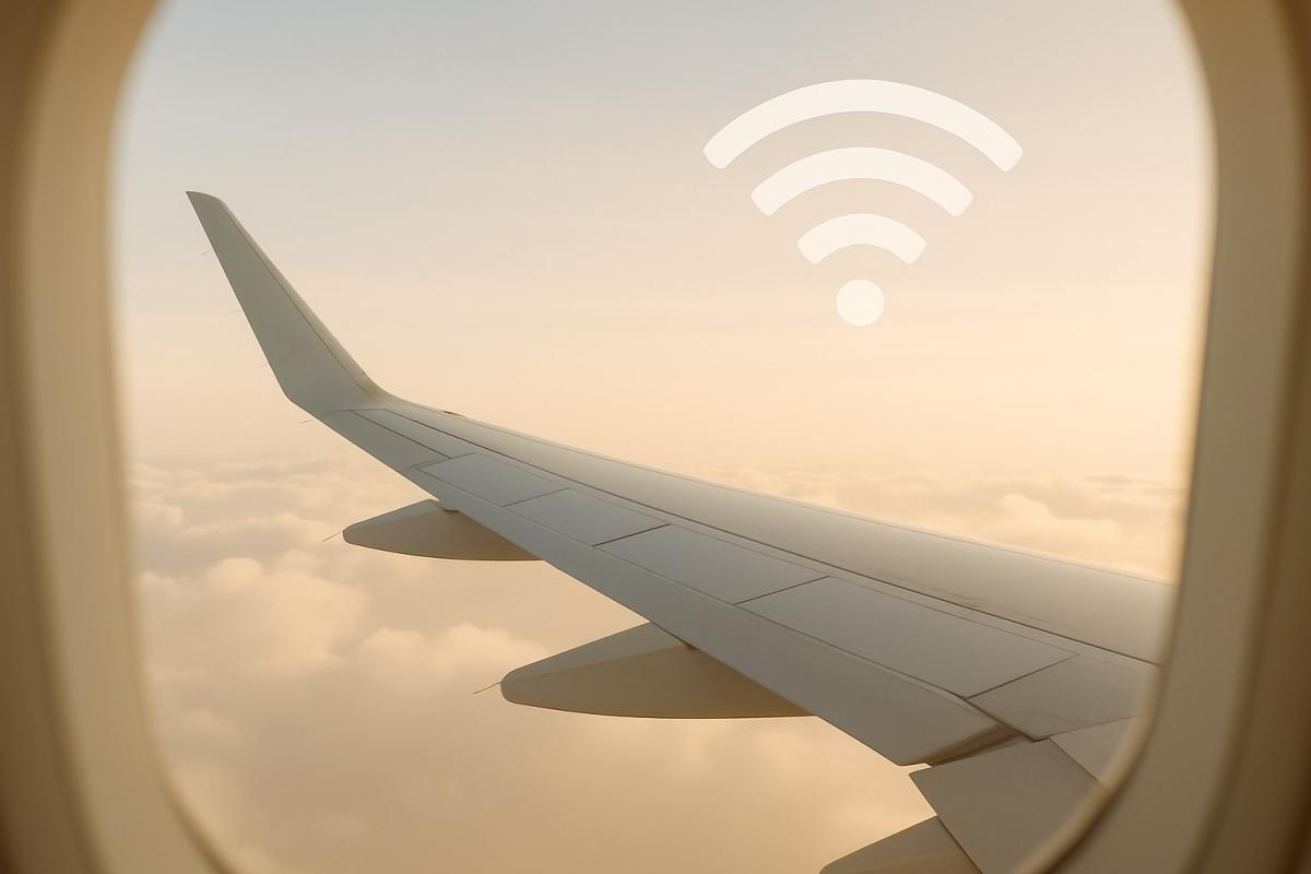 Wi-Fi no avião? Sim, mas funciona de forma diferente de casa